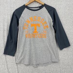 Pro Edge Shirt Womens Medium Gray Black Raglan Sleeve Tennessee Volunteers